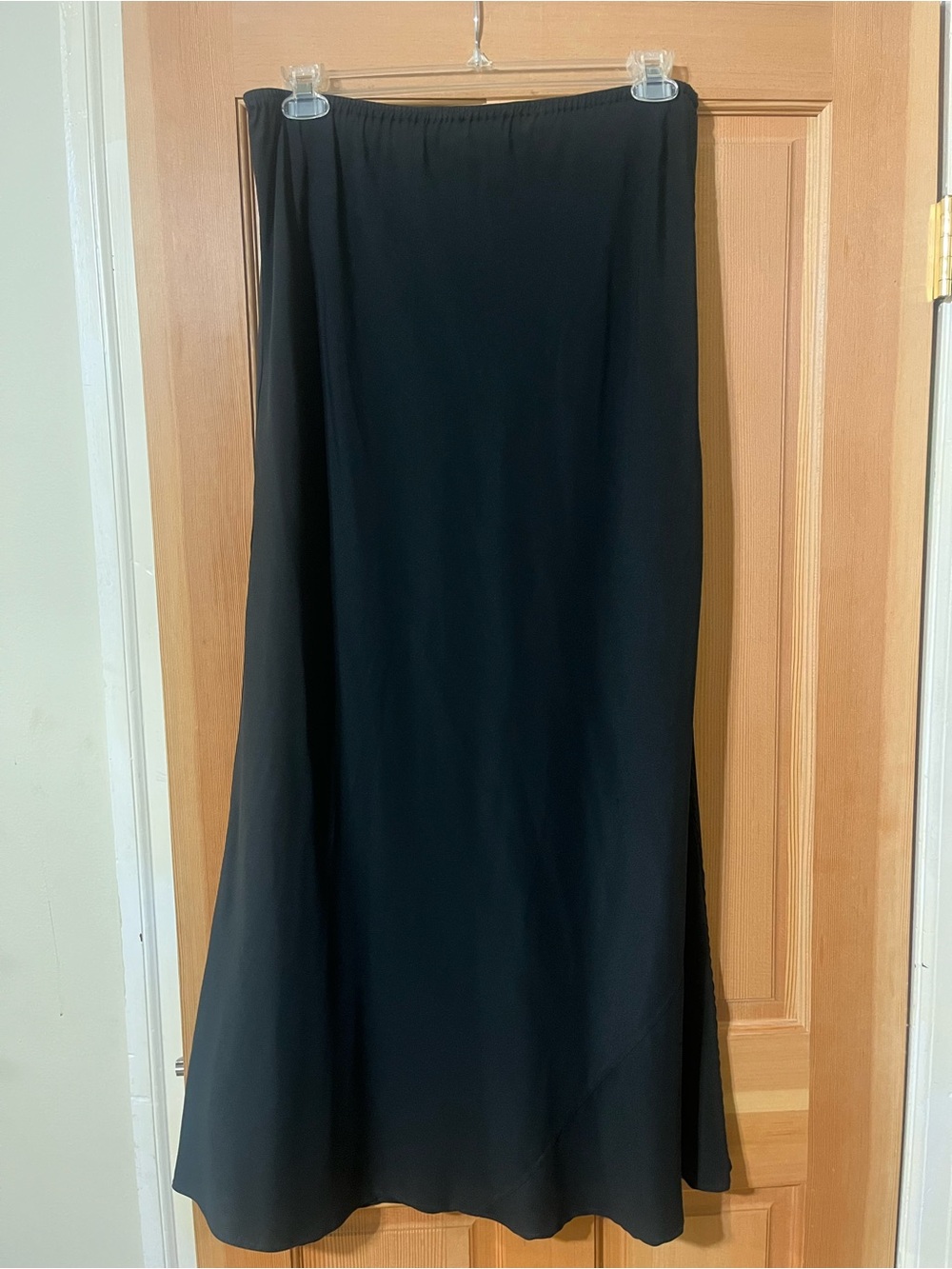 Citron Black Maxi Skirt — Flowing A-Line Silhouette